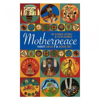 Mini Motherpeace Round kortų ir knygos rinkinys US Games Systems